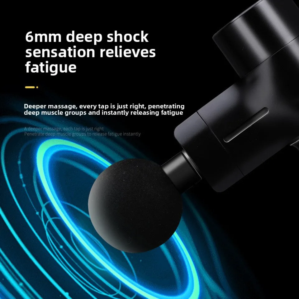Mini Massage Gun Brushless Motor USB Rechargeable Handheld Fascia Gun For Home Office Travel Gym Muscle Relaxation