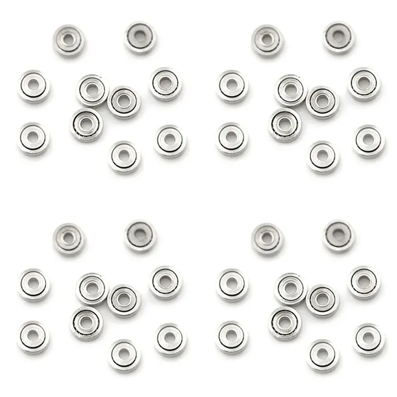 A27F-40Pcs 681ZZ Miniature Mini Ball Bearings Metal Open Micro-Bearing 1X3x1mm