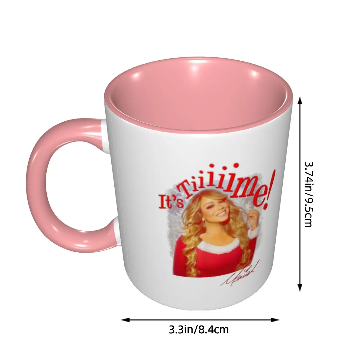 Mariah Carey Official It's Time 30th Anniversary Mug Funny Ceramic Coffee Cups Tea Mugs Milk Cup Drinkware Gifts for Friends