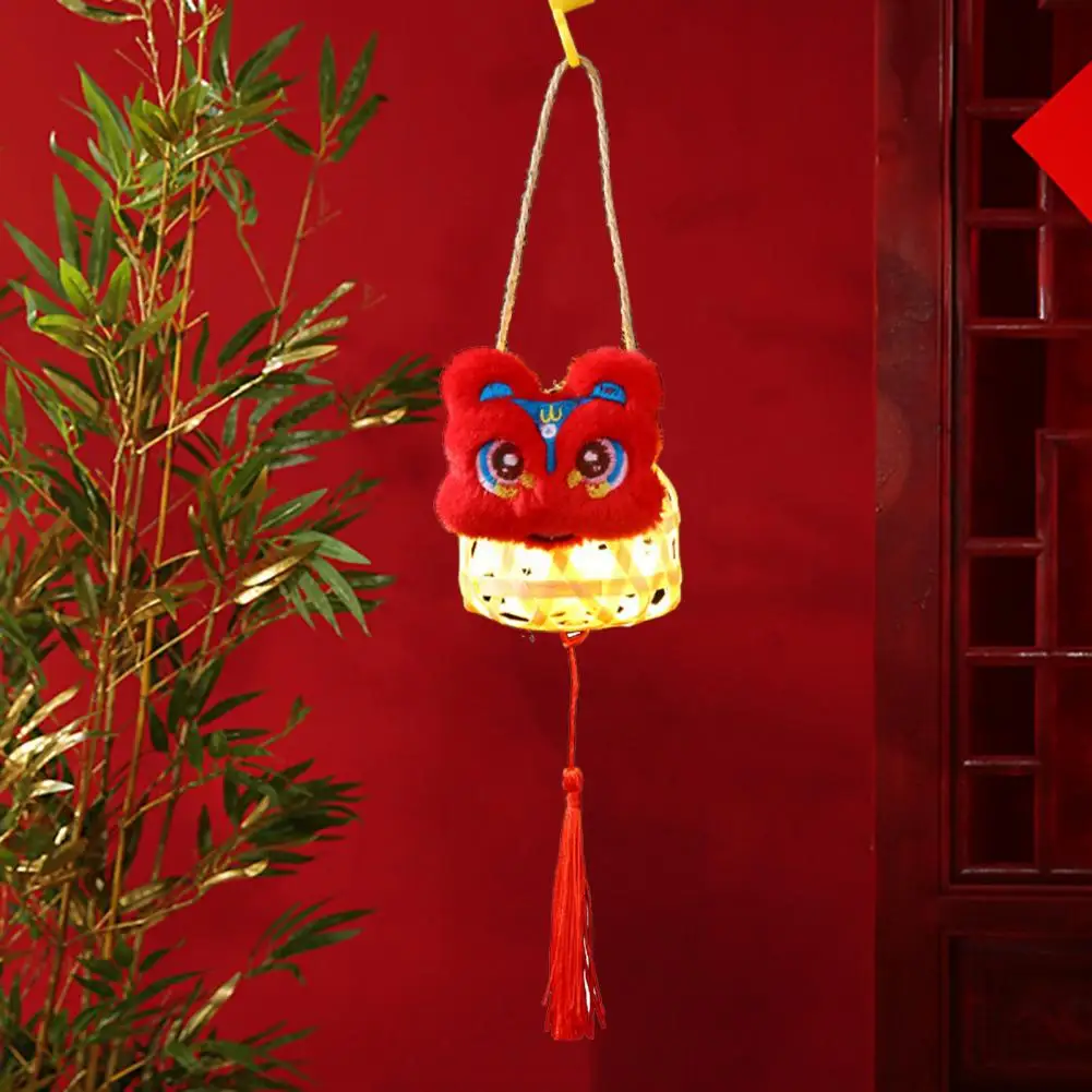 Spring Festival Lantern Spring Festival Diy Chinese Dragon Lantern Kit with Rich Color Design Tassel Handle Handmade for Festive