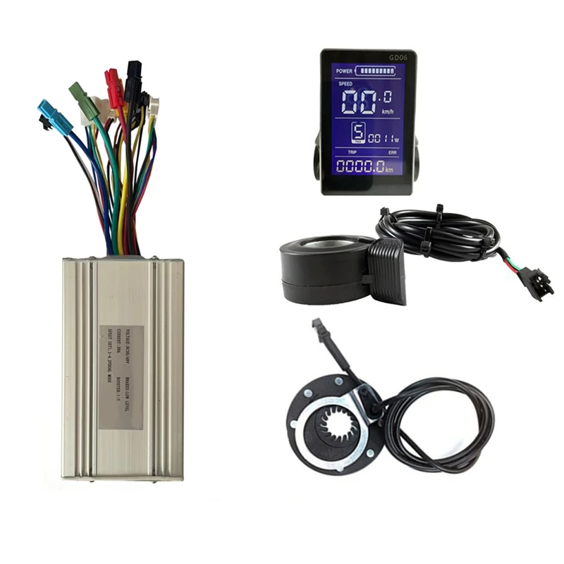 

Controller System 30A Ebike Controller Electric Bike Conversion Kit Aluminum Alloy+Plastic For 36V/48V 1000W Motors GD06