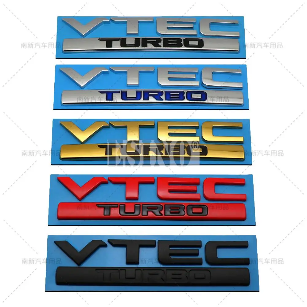 

Автомобильный Стайлинг 3D VTEC Turbo ABS, клейкая эмблема, задний багажник, наклейка для тела, наклейка для Civic Accord, Задняя эмблема
