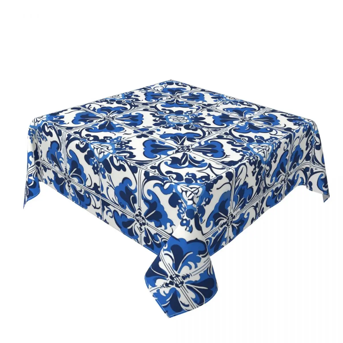 Amalfi Coast Inspired Italian Tile For A Beautiful Home Decor Square Tablecloth Table Cloth for Kitchen Dining Table Cover