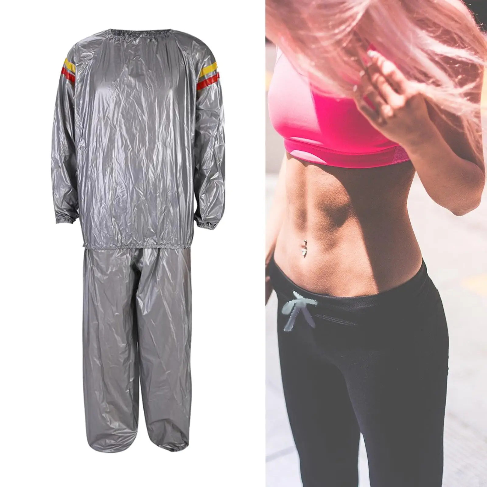 Fitness kombinezon do sauny siłownia dresy majtki domowe koszula schudnąć dres Unisex Outdoor odchudzanie pot kombinezon do sauny odzież