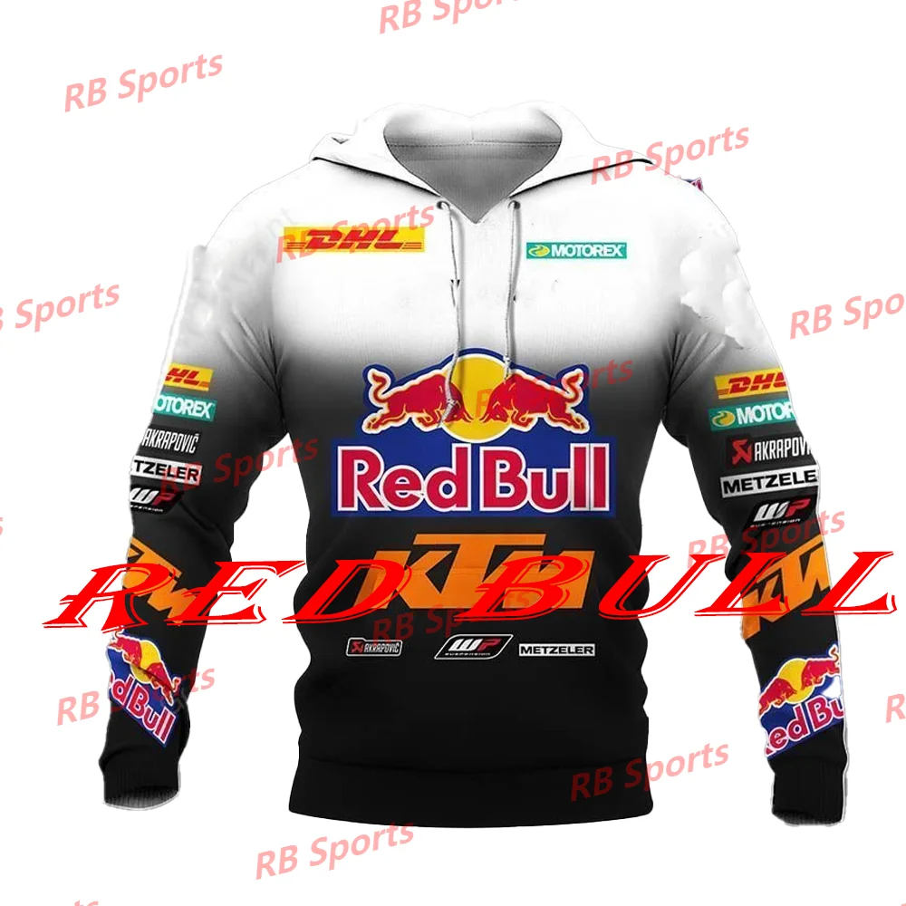 Black & White RB Hoodie Long Sleeve LC4 Austrian Off-Road Motorcycle Tee MotoGP MXGP Racing Team F1 Adults K-ktm 3D ALL OVER