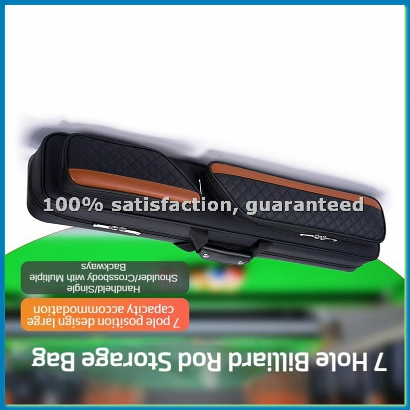 Pool Cue Protection Bag Portable Pool Cue Bag Portable and Dustproof Pool Cue Large-Capacity Billiard Sports Handbag-A69M