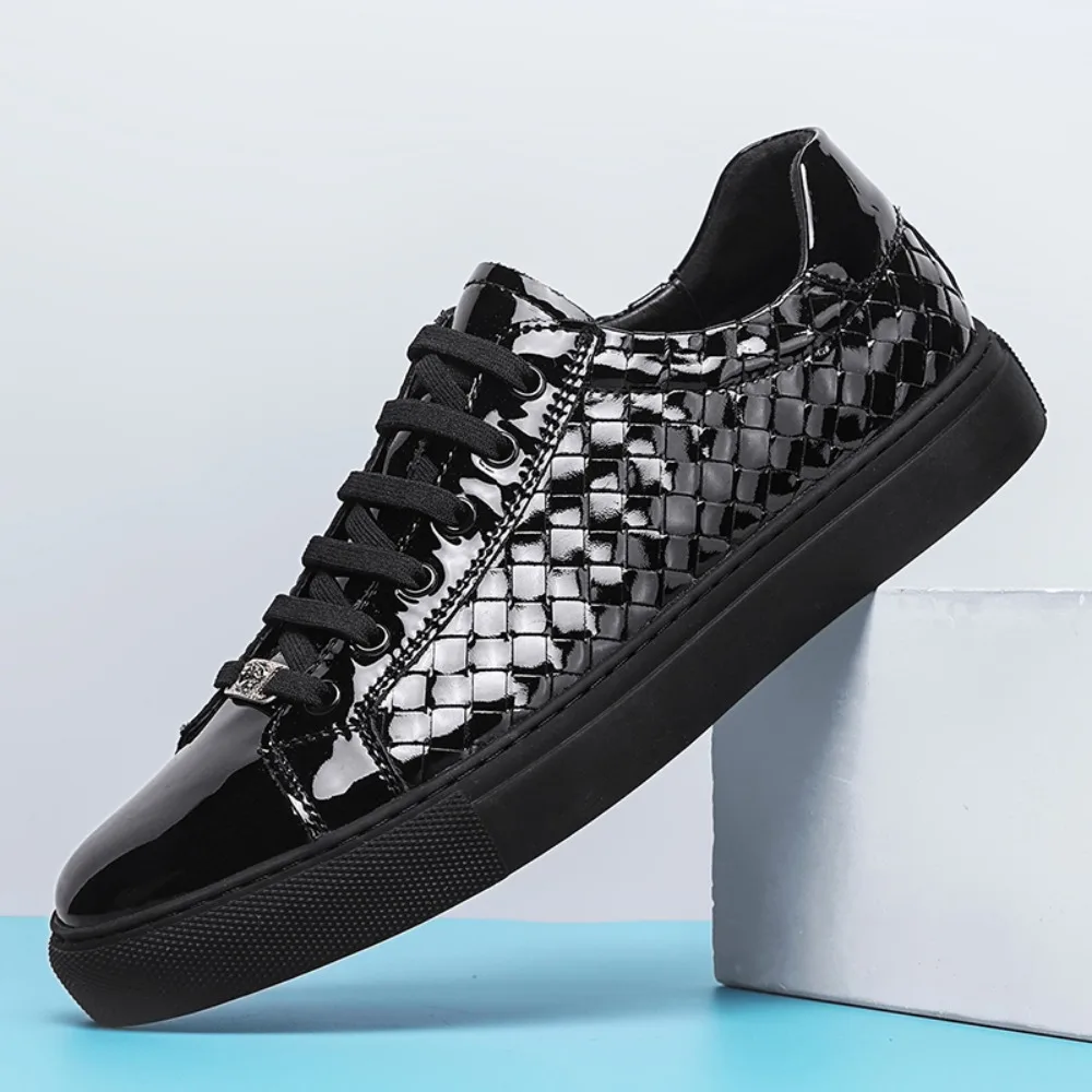 

2026 new arrival Fashion Crocodile Skin causal shoes men,male Genuine leather sneakers pdd