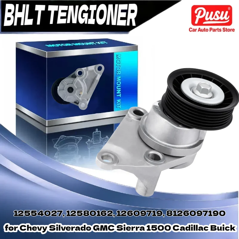 

For GMC Sierra 1500 Chevy Silverado Belt Tensioner Pulley Assembly 8126097190 12609719 12580162
