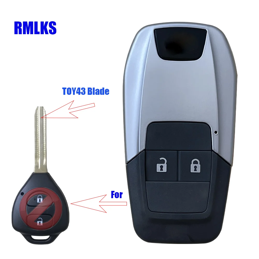 Car Key Shell Case For Toyota Corolla Camry RAV4 Auris Prado Tarago REIZ Crown Avalon Venza Upgrade Ferrari Type Flip