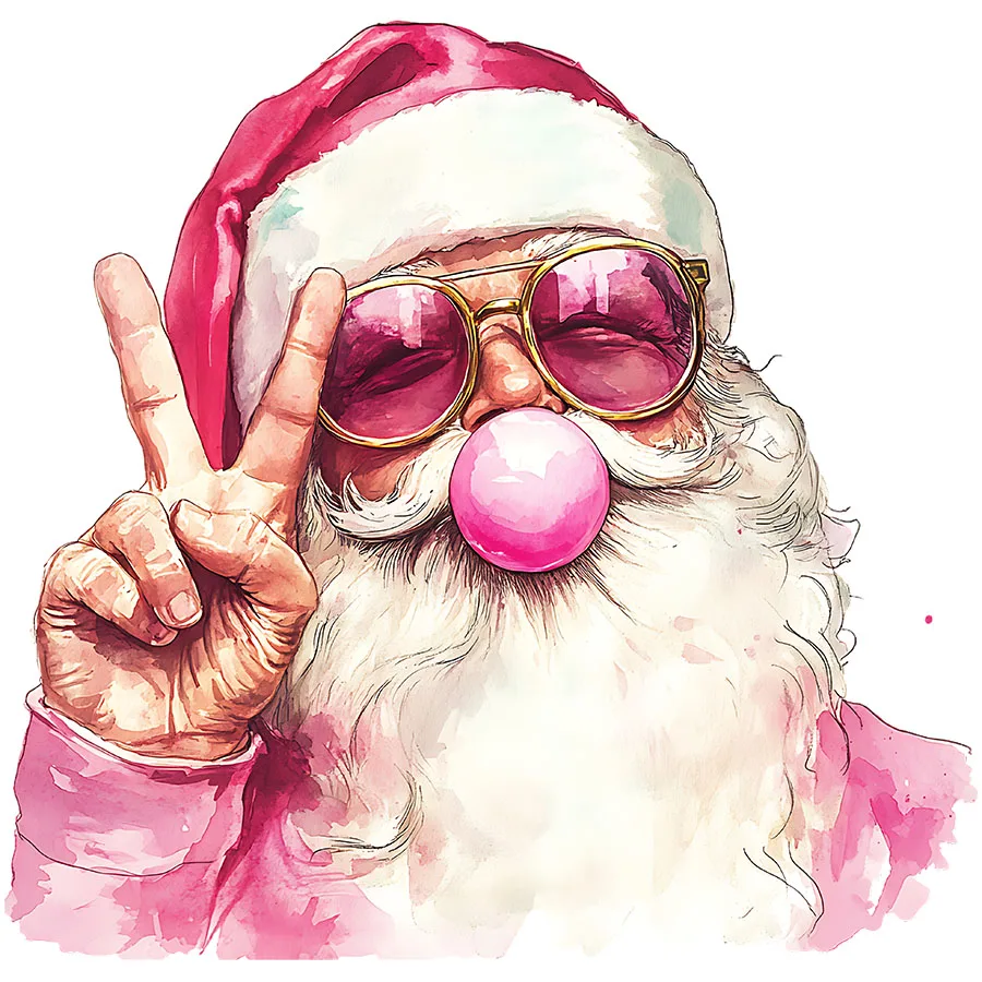 سانتا كلوز عيد الميلاد تهب فقاعات تي شيرت البلوز الملابس عيد الميلاد الديكور النساء الملابس موضة الجرافيك تي شيرت