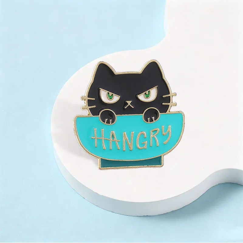 Weighted Companion Cube Game Badge Cute Black Cat Anatomical Heart Anime Turbo Granny Cat Cartoon Enamel Pins Jewelry Gifts ﻿ 2