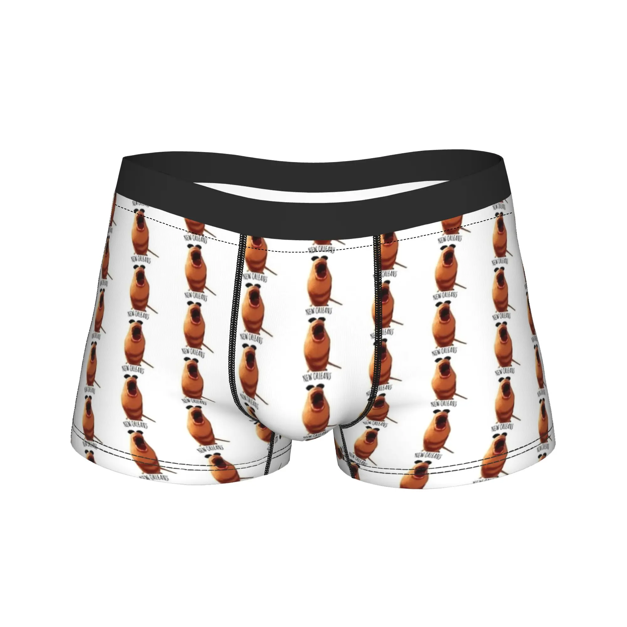 

Marcus the worm New Orleans Trunk 3D Pouch Underwear High Quality Pattern Boxer Brief Sexy Soft Men Panties Plus Size