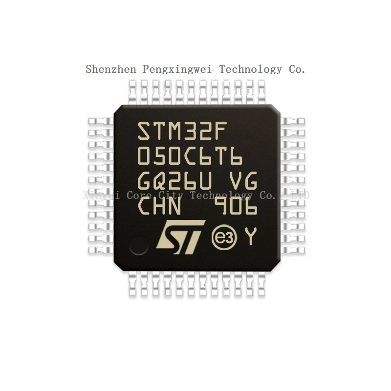 Microcontrolador de STM STM32, STM32F, STM32F050, C6T6, STM32F050C6T6, QFP-48, MCU, MPU, SOC, original de 100%, no estoque, CPU