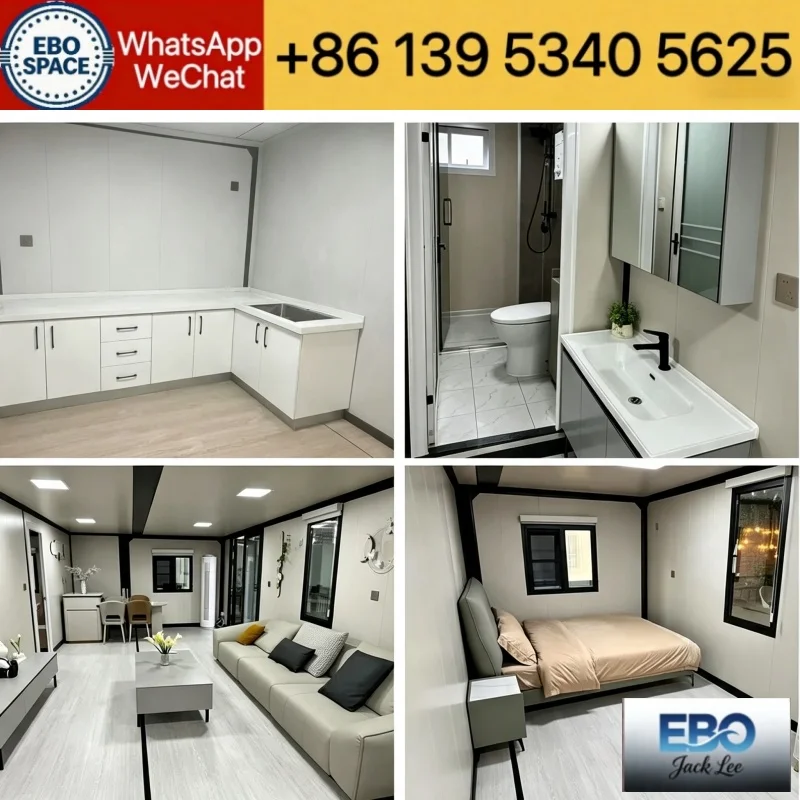 Modern Tiny Expandable Container House Prefab Modular Villa Complete Living Area Kitchen For Glamping Resort