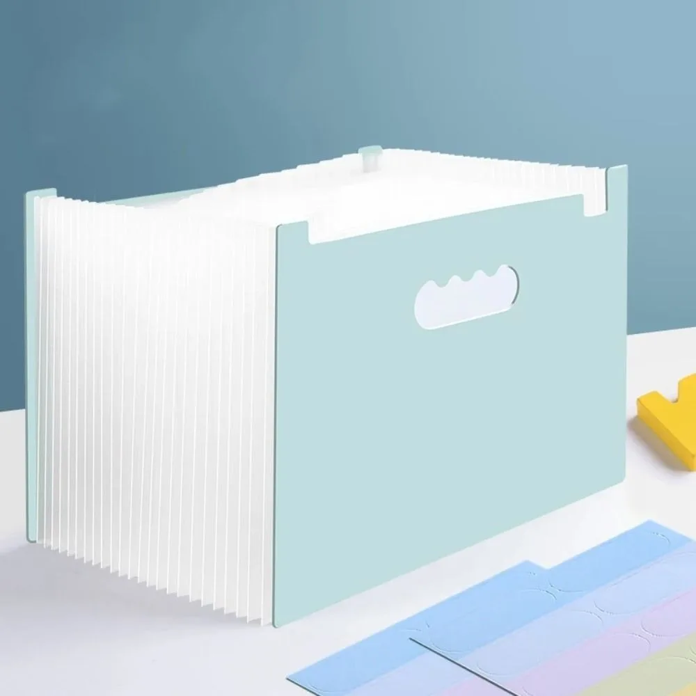 Multi-layer 25 Pockets File Folder Waterproof Large Capacity A4 Expanding Organ Bag File Storage Portable Paper Organizer