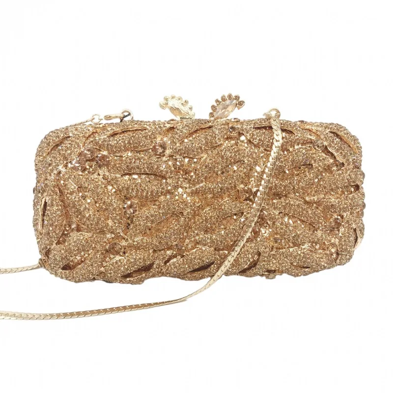 

Lips Diamond Dinner Metal Hollow Full Diamond Banquet Handbag Women's Bag Evening Dress Luxury Handbags Bolsas Marcas Originales