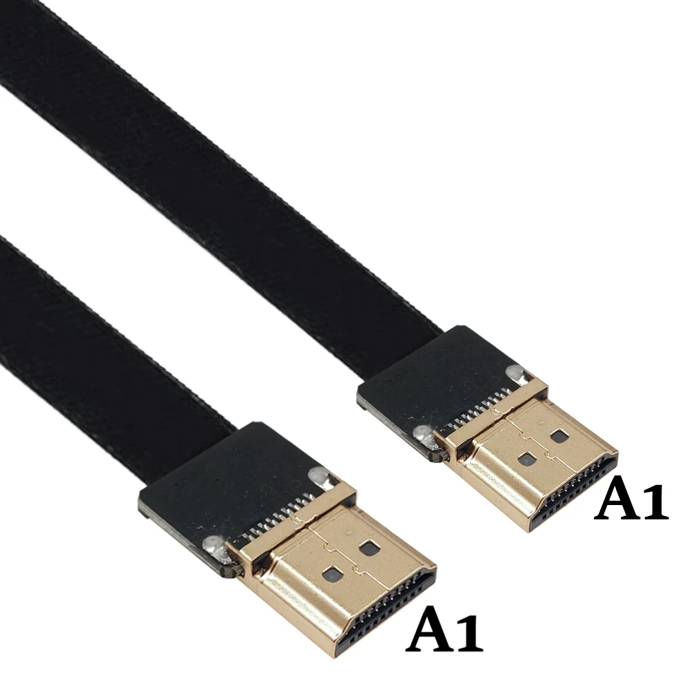 5CM10cm 15CM 20cm 50cm FPV HDMI Type A Male To Male HDMI FPC Flat Micro HDMI-compatible Cable For Multicopter Aerial Photography