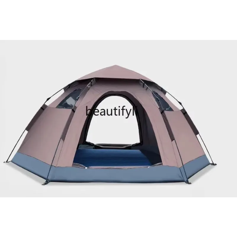 Tent Outdoor 5-8 People Portable Automatic Pop-up Anti-Rainstorm Extra Thick Protection Camping Equipment Outdoor  H