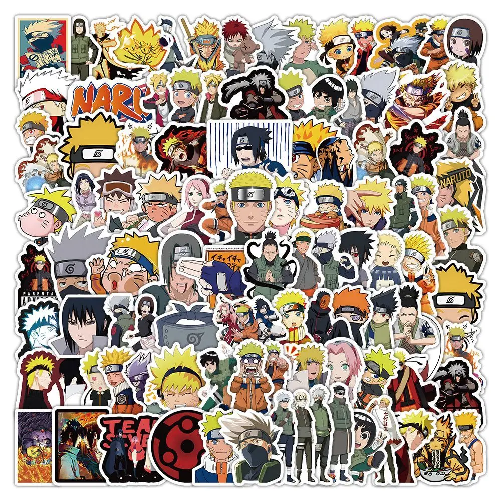 

103 PCS Naruto sticker cartoon anime DIY sticker for refrigerator, mobile phone, water cup, decorative picture Gift