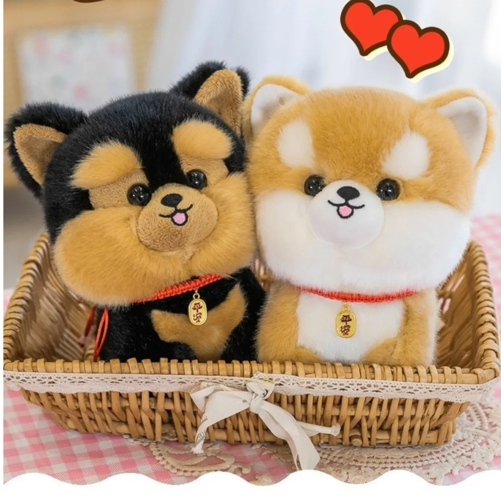 Fluffy Shiba Inu สุนัขของเล่นตุ๊กตาเหมือนจริงตุ๊กตาสัตว์ของเล่นเด็ก 20 ซม.ลูกสุนัข Plushies ตุ๊กตาสําหรับเด็กผู้หญิงเด็กของขวัญ