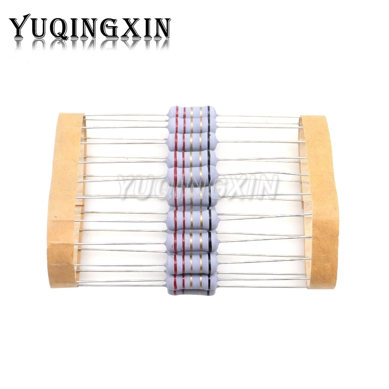 20pcs 1W 5% Wire Wound Resistor Fuse Winding Resistance 0.1R 0.33R 1R 2.2R 3R 4.7R 5.1R 6.8R 10R 22R 68R 100R 200R 510R 0.1 ohm