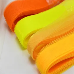 50yards yellow  series Soft  Crinoline for wedding dress horsehair braid Polyester Mesh Fabric  crinolina clothing accessories