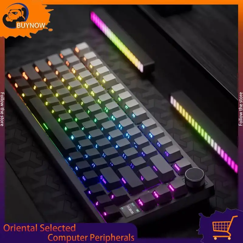 Ajazz Ak820max Magnetic Switch Mechanical Keyboard Hot Swap Rgb 8K Gaming Keyboard Rapid Trigger RT 0.1mm Gasket Structure