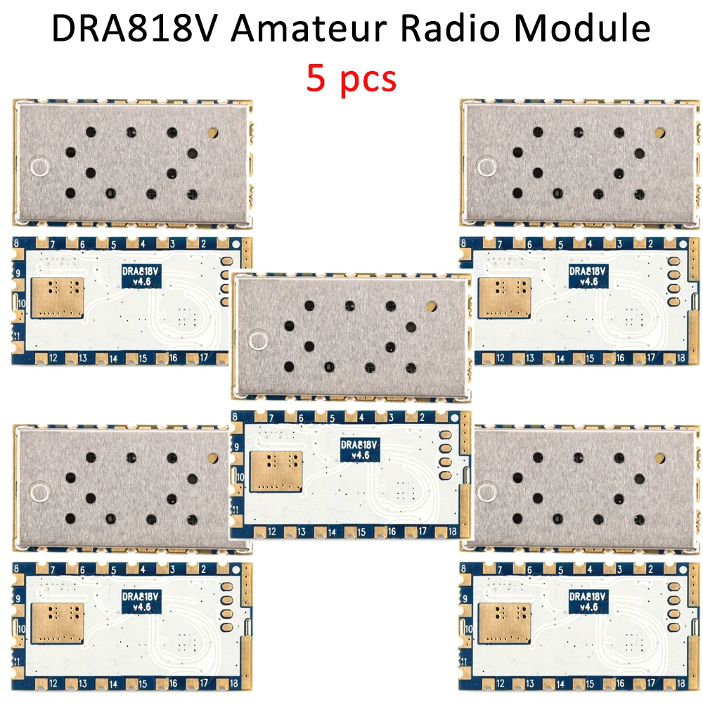 

Ziqqucu DRA818V Amateur Radio Module 144MHz 145MHz 146MHz 154MHz 174MHz Frequency VHF HAM Amateur Radio Board DIY Kit