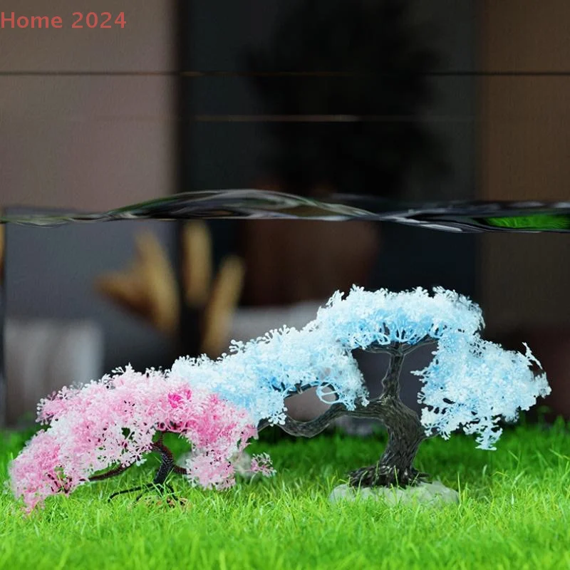 Новое украшение для аквариума с имитацией дерева, аквариум, пластиковое растение, искусственная имитация водяных растений, украшение для аквариума