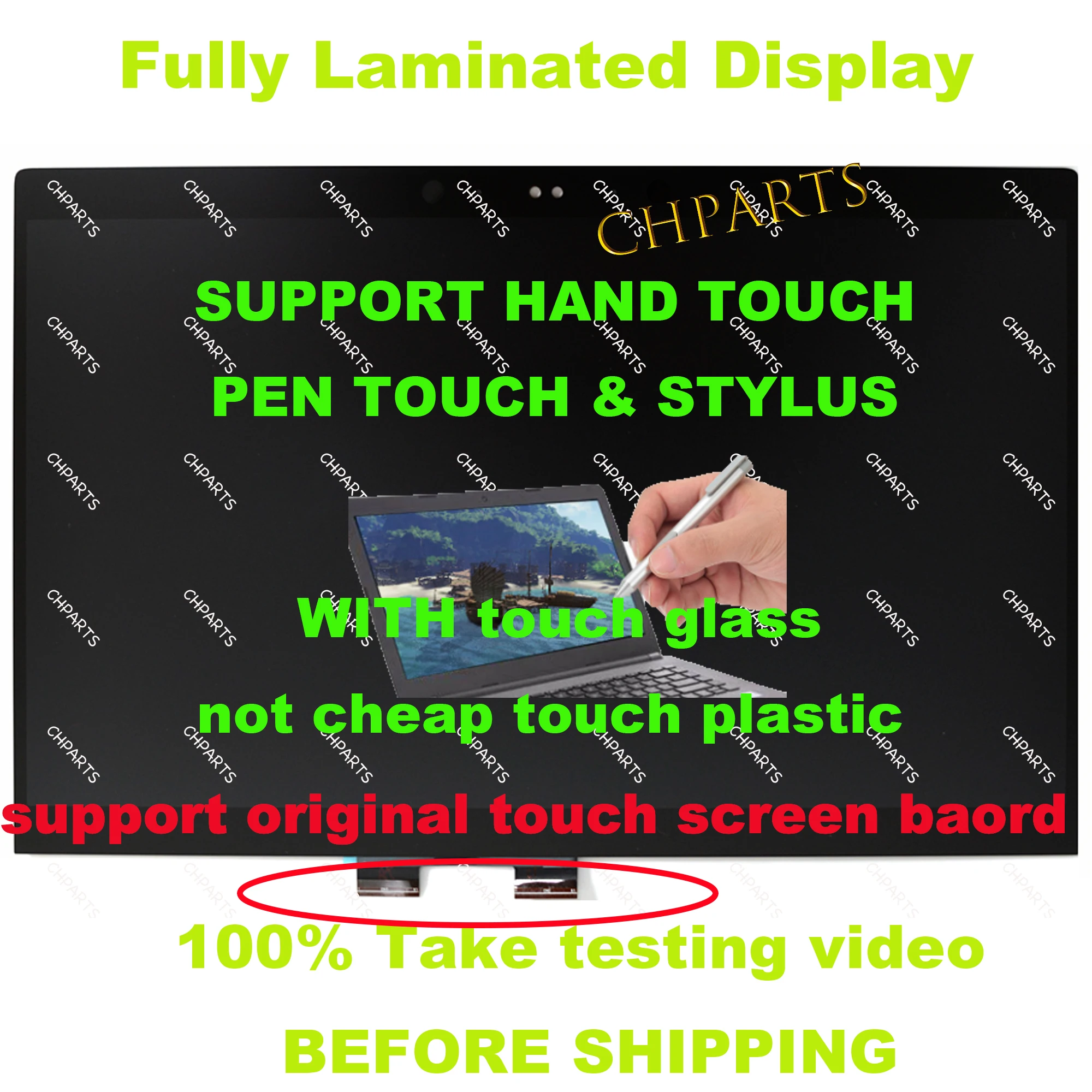 

14 дюймов FHD 30 контактов для hp EliteBook x360 1040 G5 G6 ЖК-сенсорный экран в сборе L42962-001 L42311-001