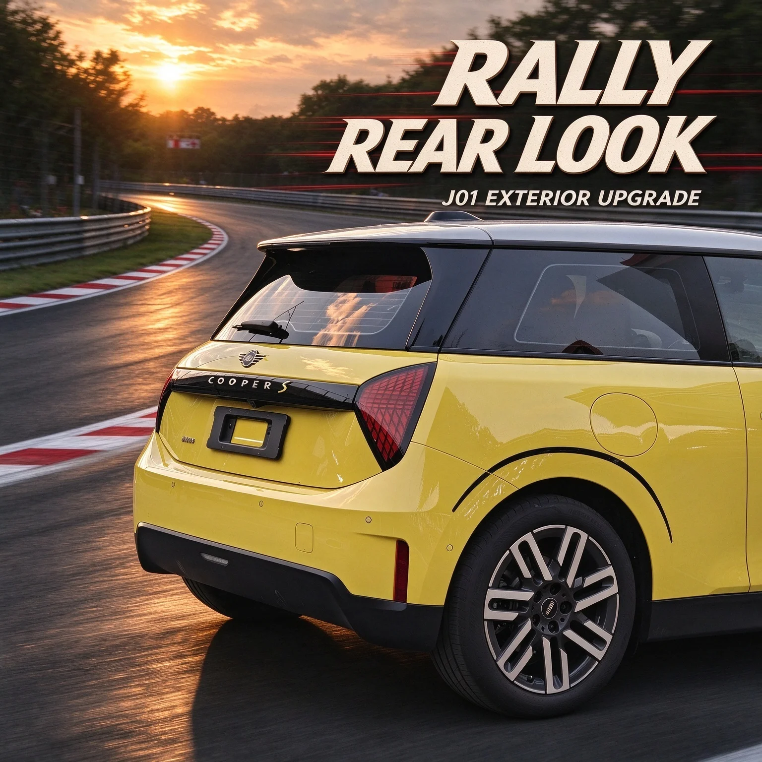 Racing Livery Full Body Vinyl Decals For Mini Cooper J01 EV Pre-cut Side Skirt Car Exterior Stickers