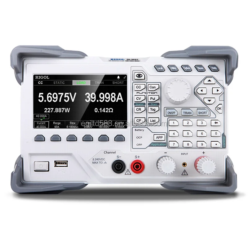 

DL3021 Single Channel Programmable DC Electronic Load 200W 150V 40A 15kHz with 4.3-inch TFT LCD