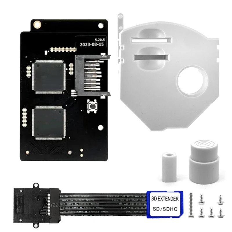 New For GDEMU V5.20.5 Optical Drive Emulation Board Kit for SEGA Dreamcast GDU DC VA1 Console SD Extension Black+White