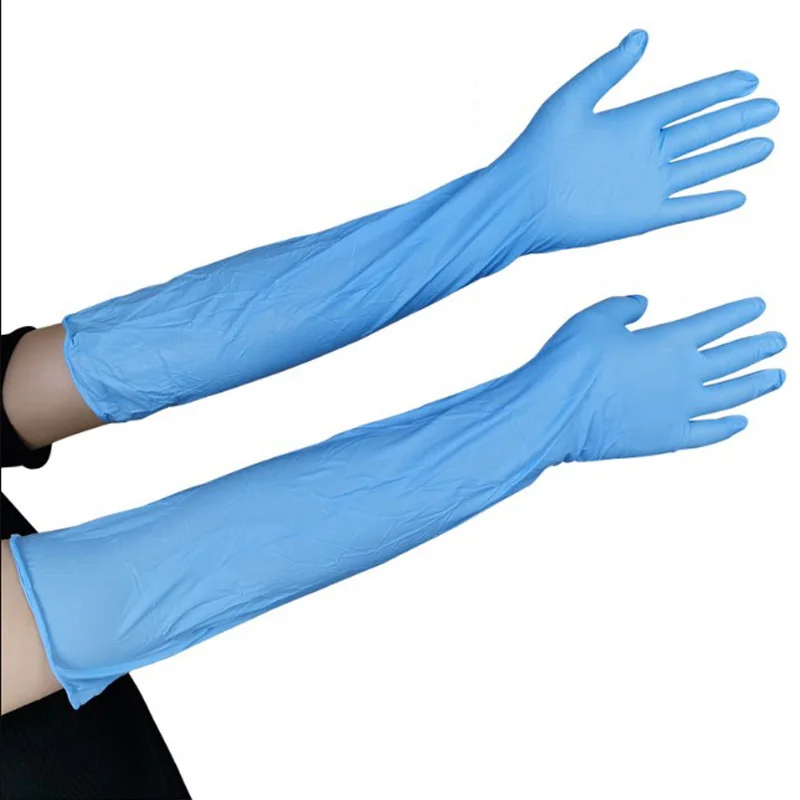 Disposable Clean Long Rubber Flexible Waterproof Dishwashi Acid and Alkali Resistant Kitchen No Deformation Tools Nitrile Gloves