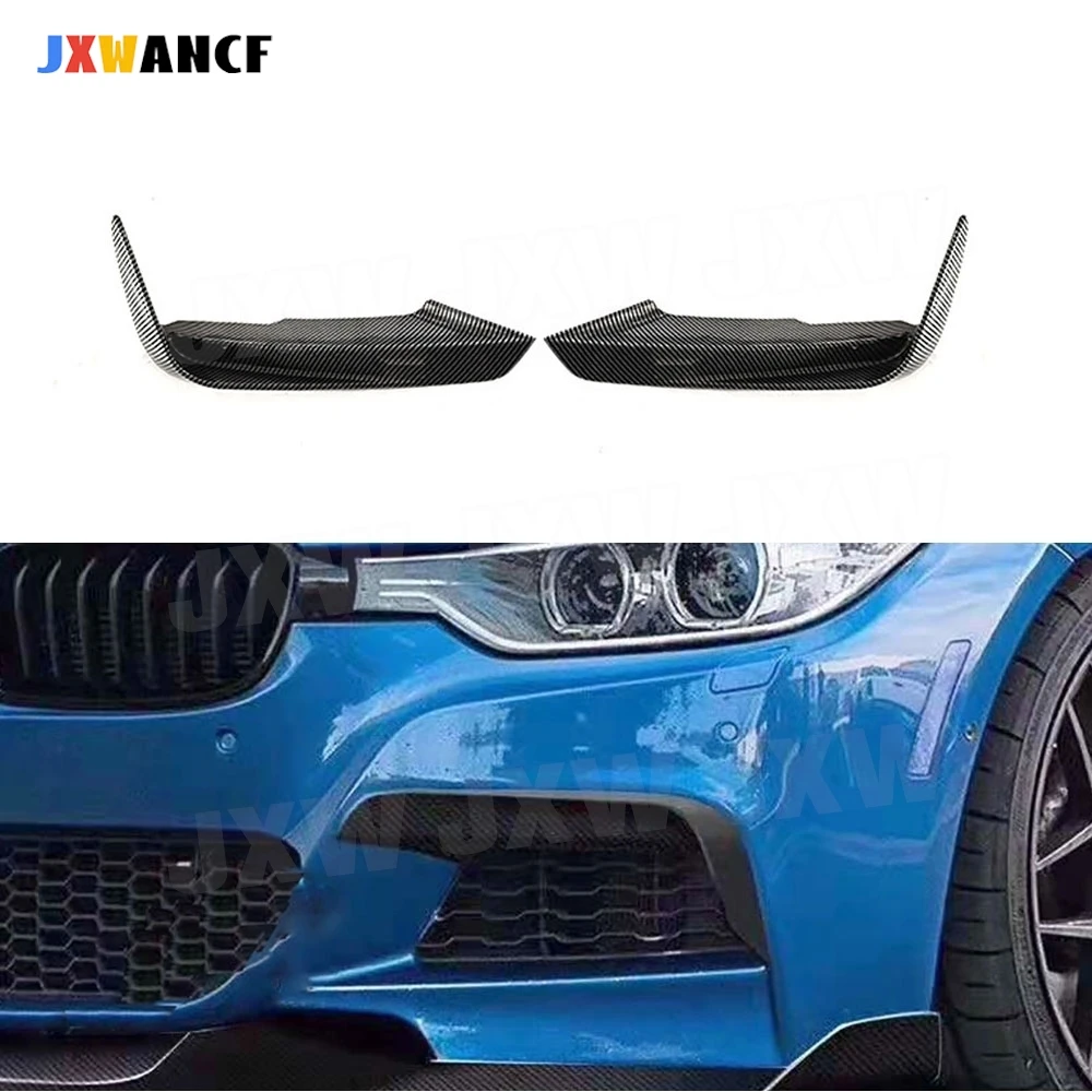 

JXWANCF Carbon Fiber Car Front Bumper Foglamp Eyelid Eyebrow Trims for BMW 3 Series F30 F35 M Sport 2012-2019