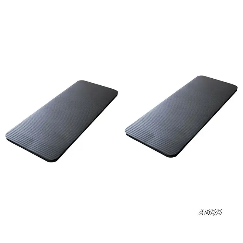 

2Pcs 15MM Thick Yoga Mat Comfort Foam Knee Elbow Pad Mats For Exercise Yoga Pilates Indoor Pads Fitness Training,Black