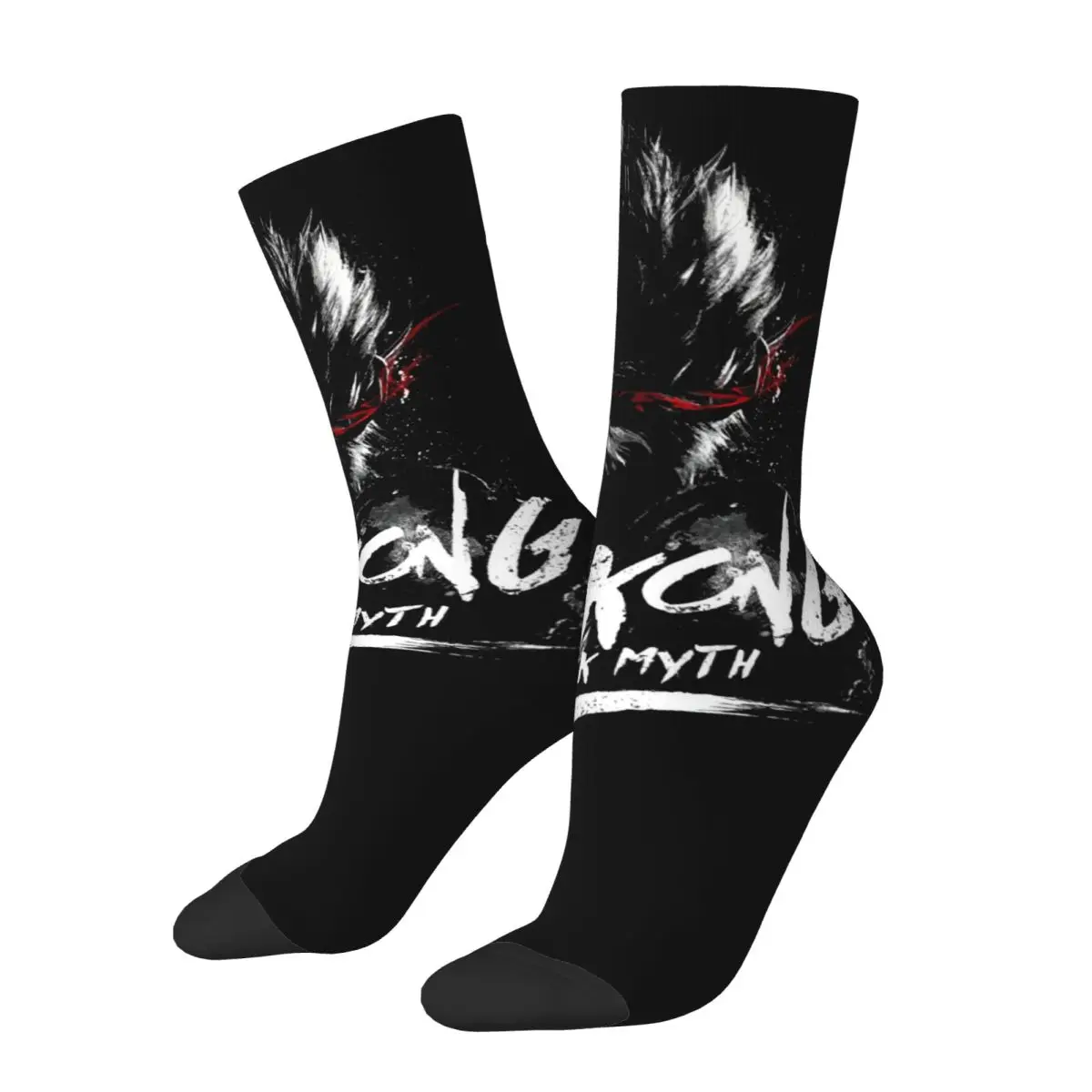 Black Myth Wukong Mythology Game Product Crew Socks Cozy Skateboard Crew Socks Cotton for Men's Best Gift Idea