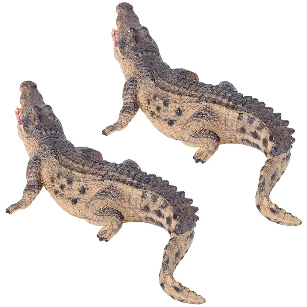 

2Pcs Simulation Lifelike Plastic Animal Realistic Decoration Educational Cognitive Desktop Ornament
