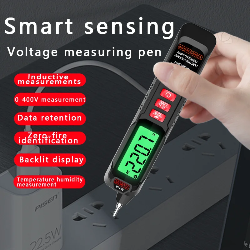 Intelligent Voltage Tester Pen AC Non-contact Induction Test Pencil Voltmeter Power Detector Electrical Screwdriver Indicator