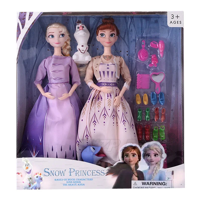 28/30CM Disney Frozen Anna Elsa Princess Play House Dolls Figurine Toy mobile Joint Action Figure Olaf Ornaments regalo di compleanno