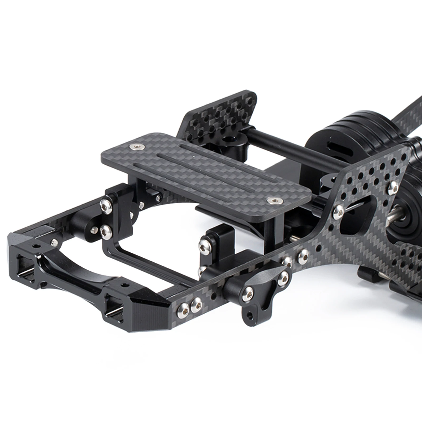 Carbon Fiber LCG Chassis Kit Frame Rail for 1/10 RC Crawler Cheater Rigs Element Enduro SCX10 III Capra TRX4 Portal Axle Builds