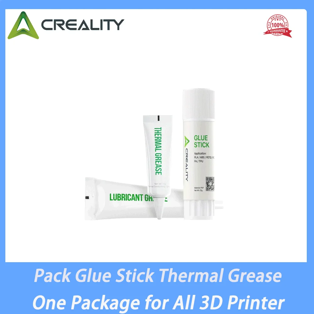 

Creality 3D Printing Accessories Pack Glue Stick Thermal Grease Lubricant Grease in One Package for PLA PETG 3d Printer Parts