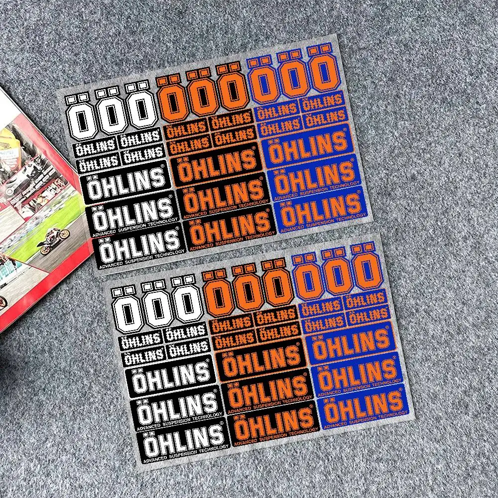 OHLINS Stickers Moto Sticker Auto Body Bumper Windows Motorcycle Laptop Walls Vinyl Film Decal Car Tuning Accessories