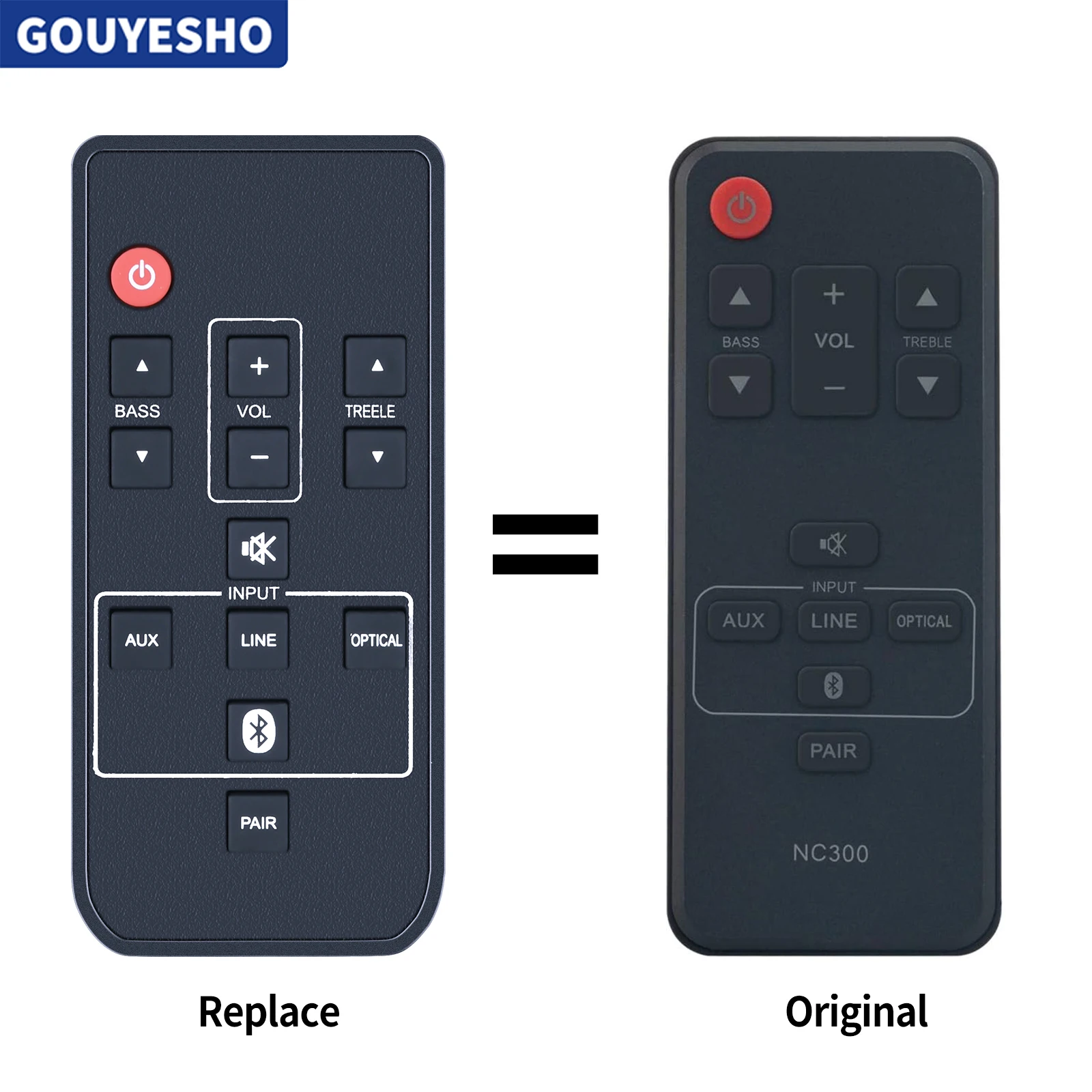 New NC300 NC300UH Replace Remote Control For Sanyo Soundbar FWSB405FP FWSB405FA