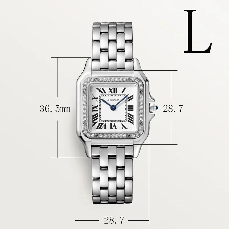 Серия Tank, прямоугольные часы для женщин, женские часы, кварцевые модные роскошные спортивные водонепроницаемые часы с хронографом