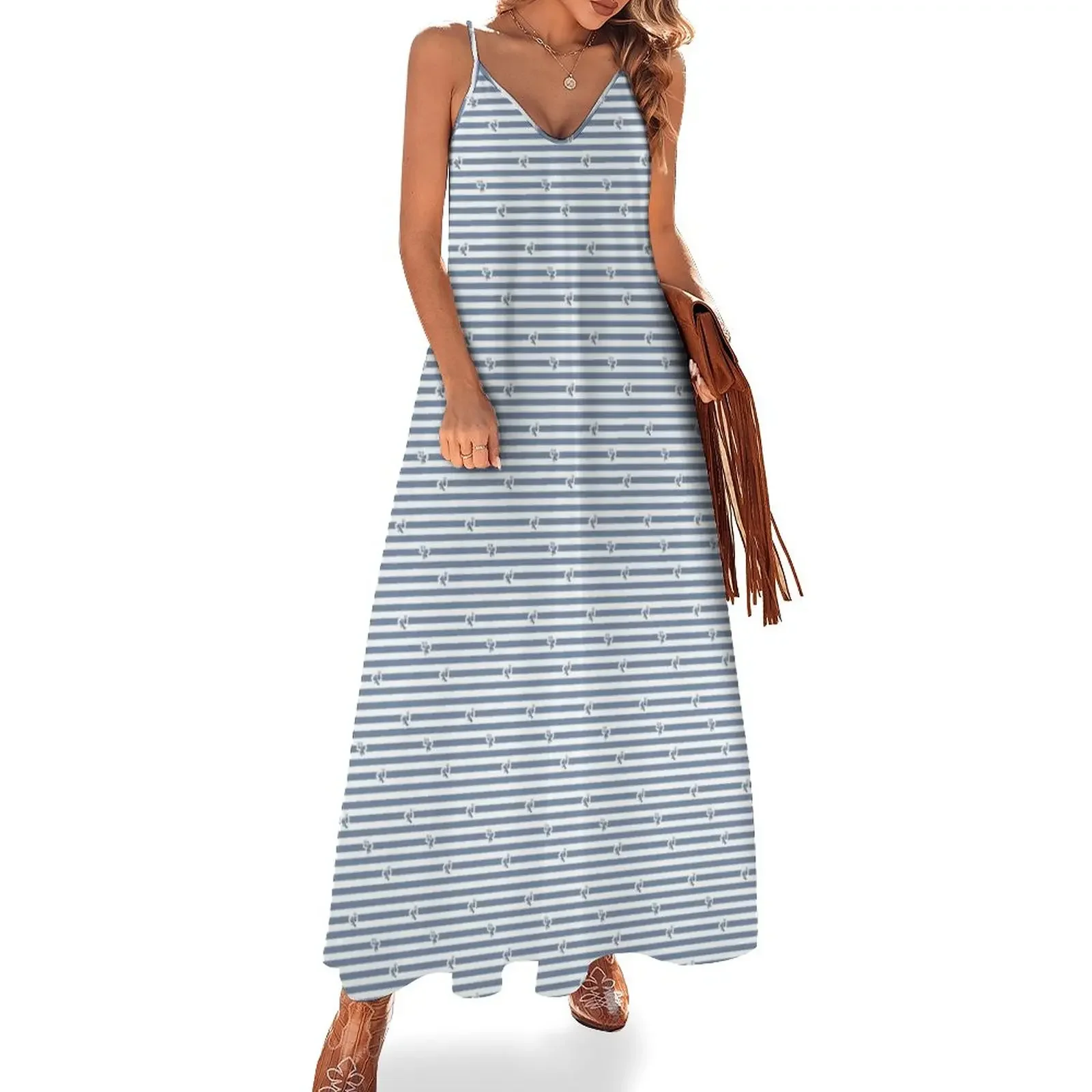 

Ant Stripes (Blue) Sleeveless Dress Female dress sexy short dresses daring festival outfit women ladies dresses for women 2024