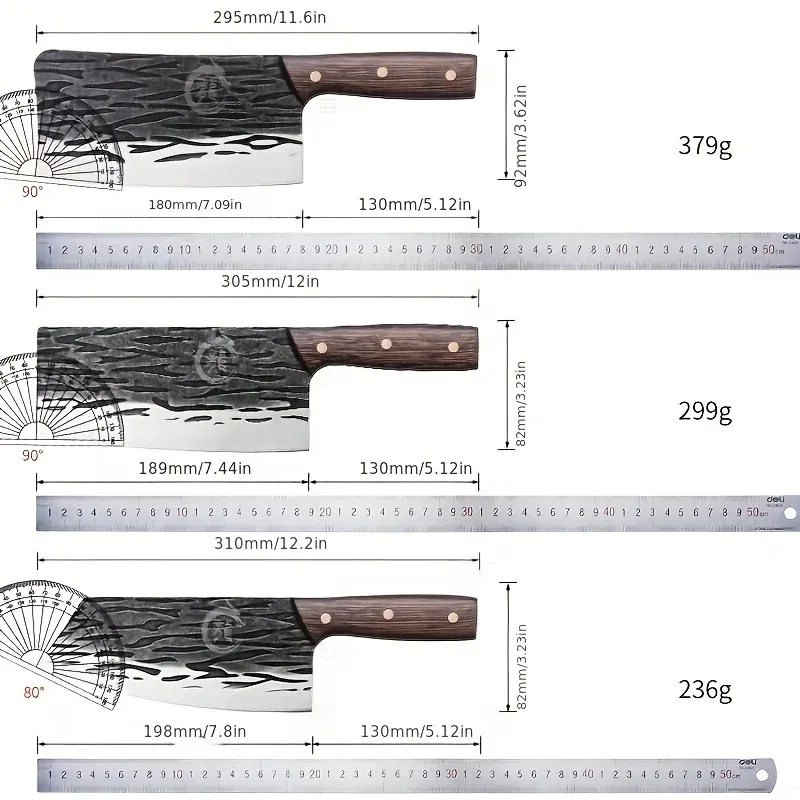 Neu professionelles Küchenmesser aus geschmiedetem Stahl – ultrascharfes Mehrzweck-Hochleistungsmesser mit hoher Härte für Fleisch und Gemüse