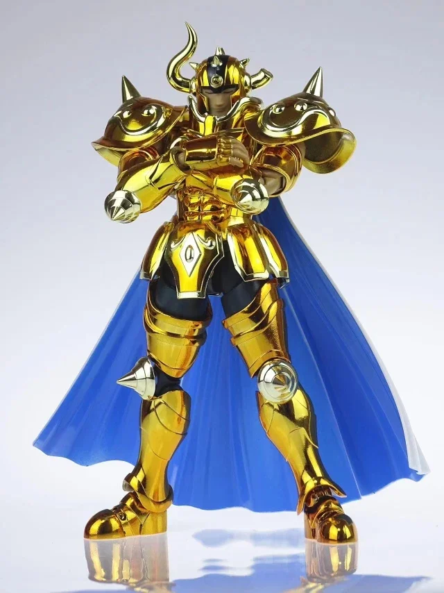 In Stock S-Temple Metal Club Ex Taurus Aldebaran Saint Seiya Myth Cloth Gold Action Figure Gifts