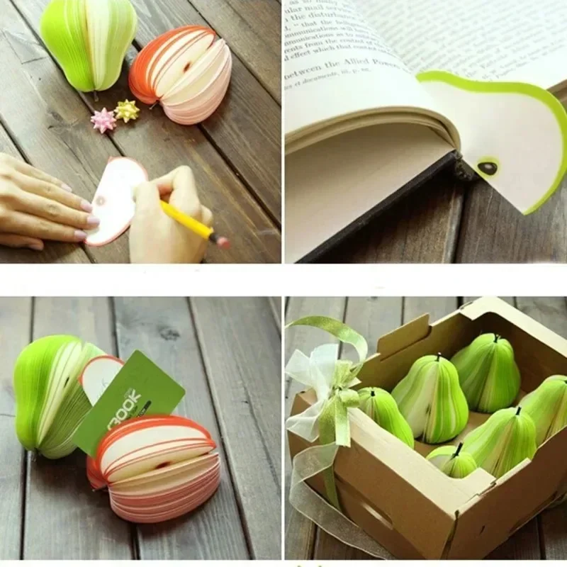 New Creative Note Pad Office Stationery Fruit and Vegetable Note Bookmark Sticker Sticky Note Notebook Writing Student Supplies
