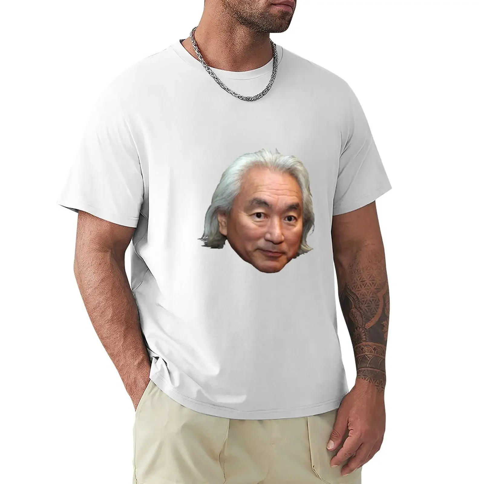 Michio Kaku T-Shirt vintage clothes shirts graphic tees men t shirts tops Unisex Summer Short Sleeve